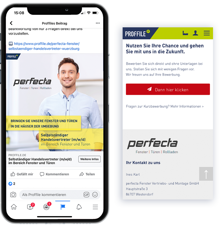 PROFFILE Fastlane Landingpage PROFFILE Fastlane Landingpage in Social Media