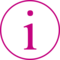 Informationen zur Kurzbewerbung Icon i-Buchstabe für Information