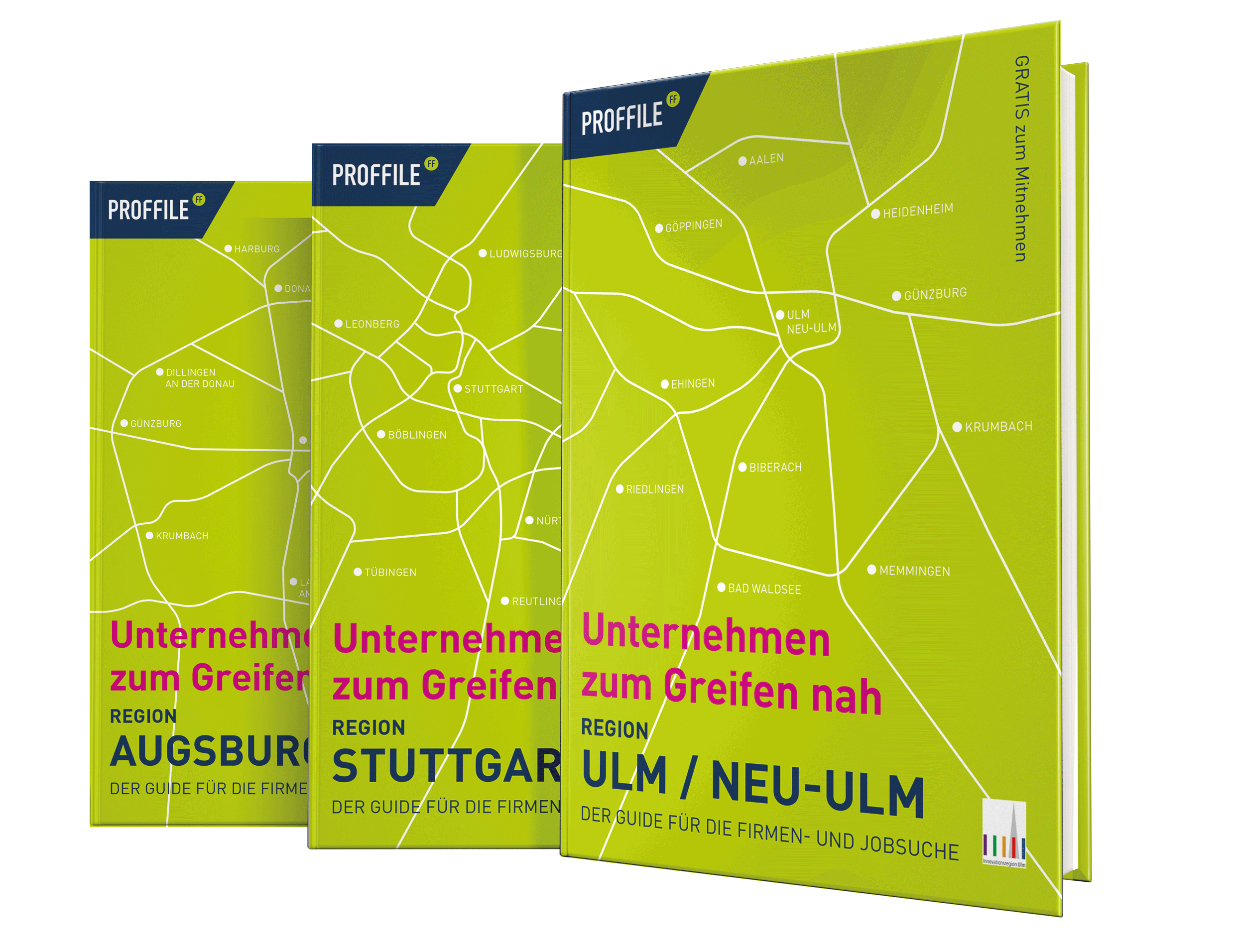 PROFFILE Firmenguide für die Jobsuche für mehrere Regionen PROFFILE Firmenguide Bücher