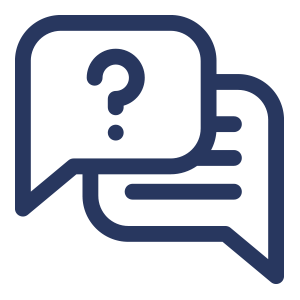 Fragen beantworten und Bewerbung abschicken Sprechblasen