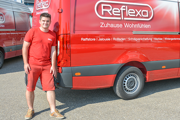 Pascal Stark, Auszubildender bei REFLEXA-WERKE Albrecht Pascal Stark über den Beruf des Rollladen-und Sonnenschutzmechatronikers