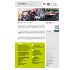 Übersicht eines Unternehmensprofils Übersicht eines Unternehmensprofils