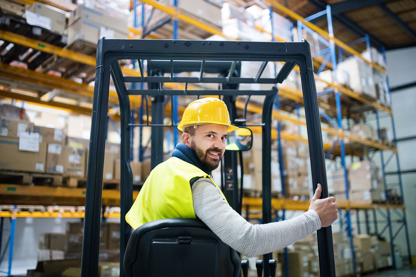 Warehouse,Man,Worker,With,Forklift.