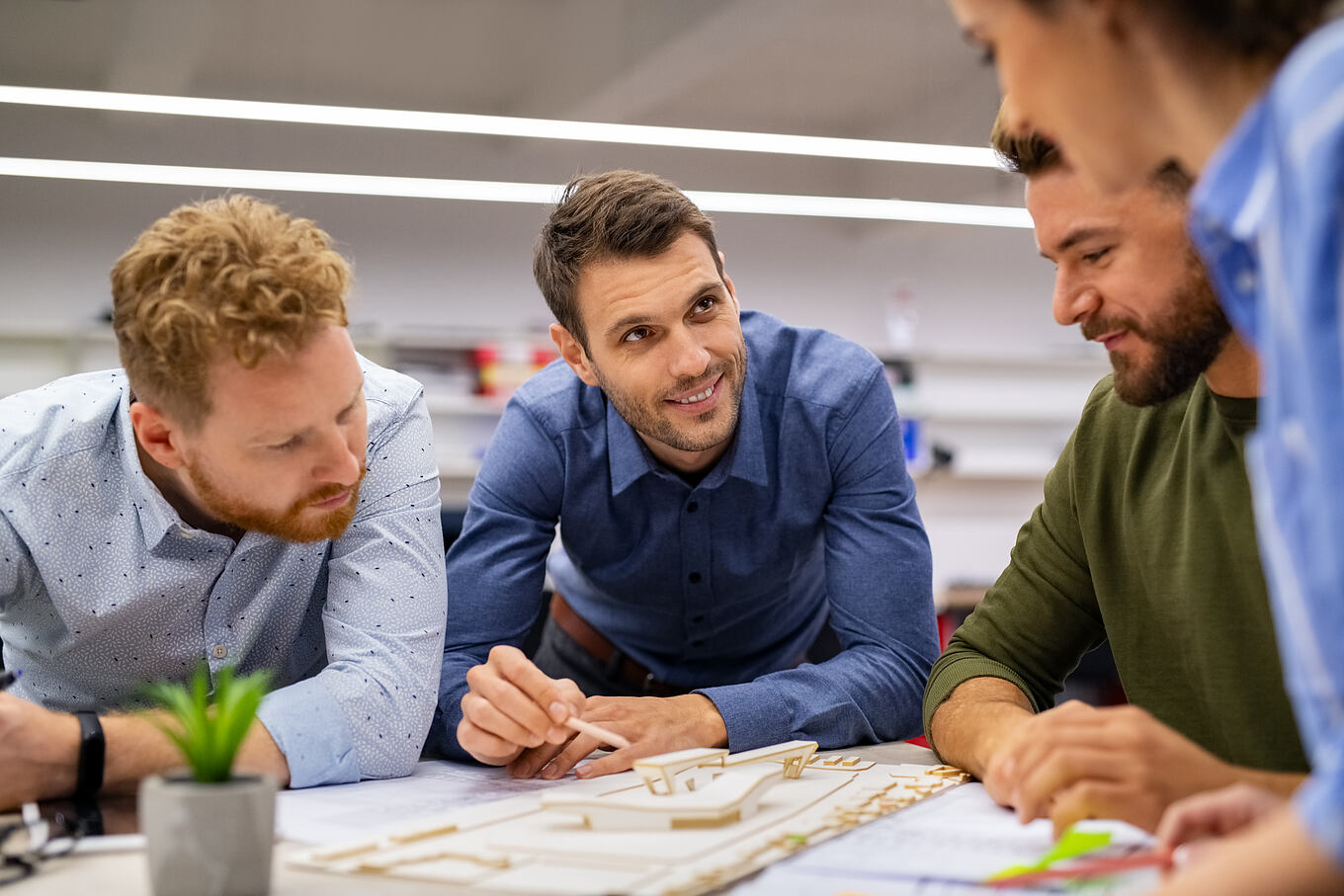 Group,Of,Creative,People,Working,Together,In,Office.,Casual,Team
